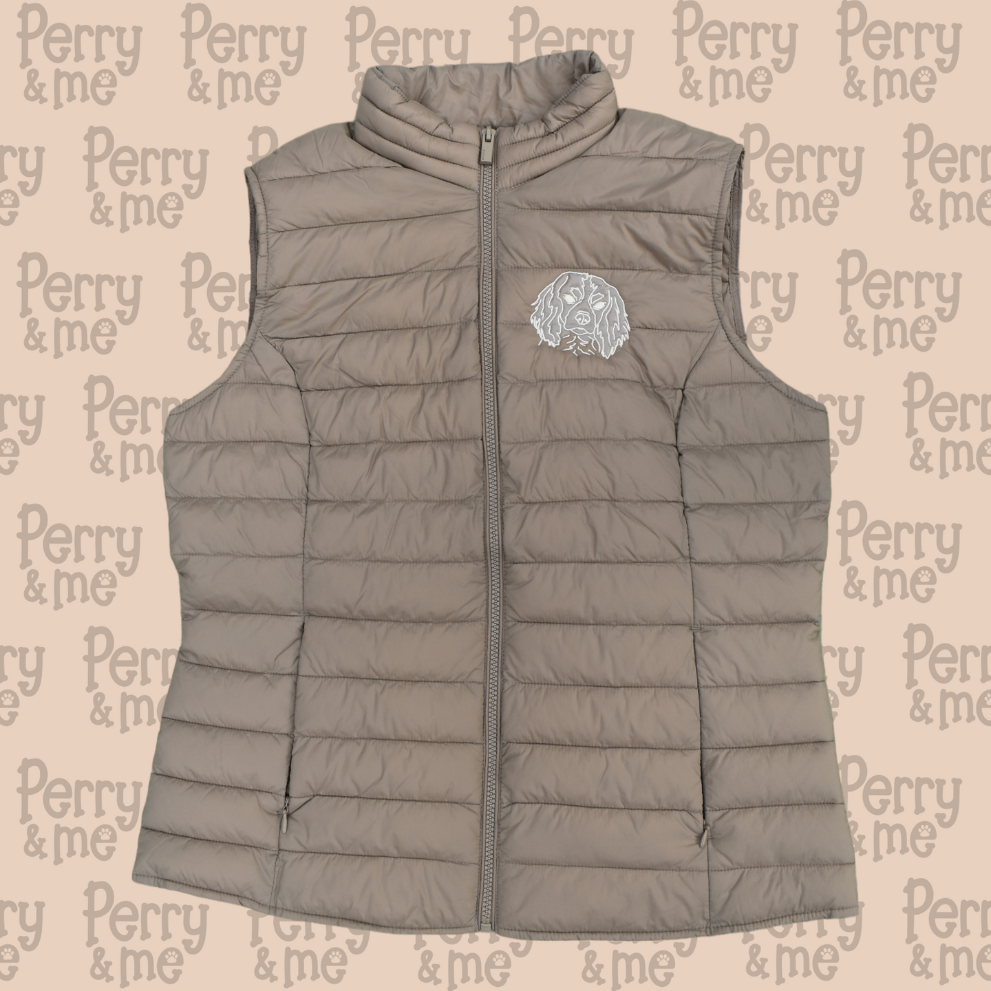 Embroidered Pawtrait Ladies Fit LW Gilet