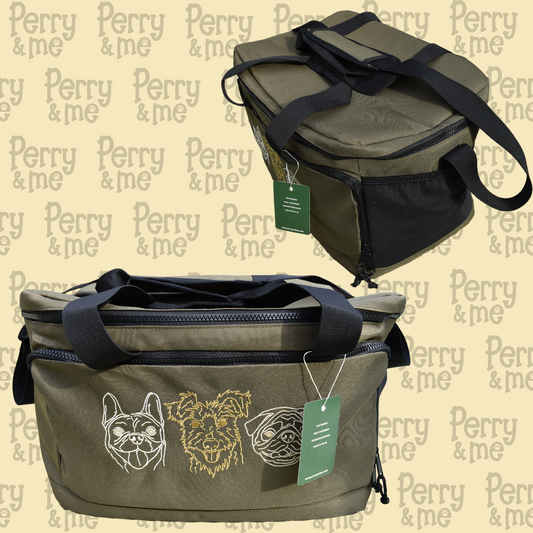 Embroidered Pawtrait Recycled Picnic Cooler Bag